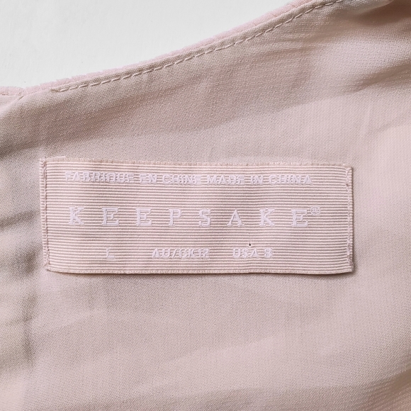 KEEPSAKE THE LABEL Revolve Pink Pleated Surplice Cropped Blouse - Picture 6 of 10